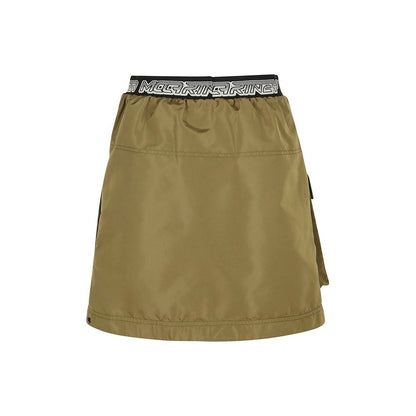 Bicolor Polyester Mini Skirt