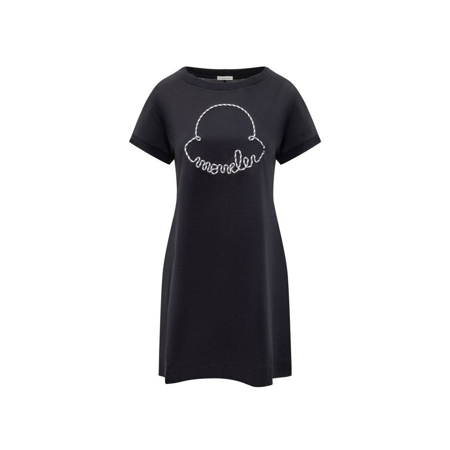 Cotton Logo Mini Dress