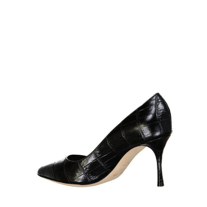 Godiva 075 Croc-Effect Leather Pumps