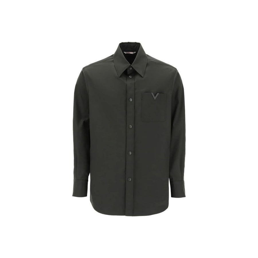 V-Logo Jacket Overshirt