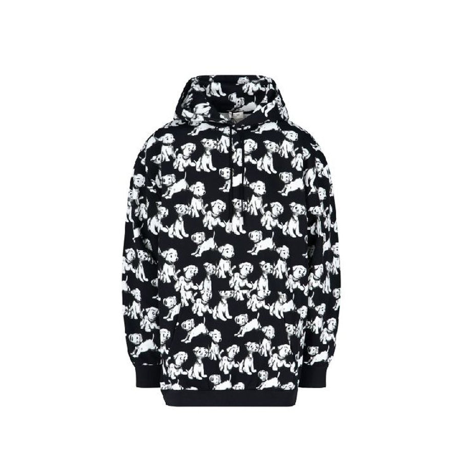 Hooded Printed Dogs Sweatshirt