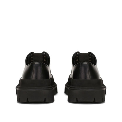 Black Calfskin Oxfords And Derbies