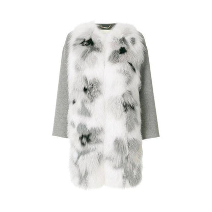 Fur Trim Cashmere Coat