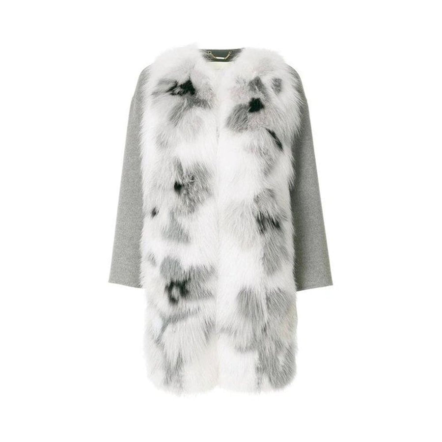 Fur Trim Cashmere Coat