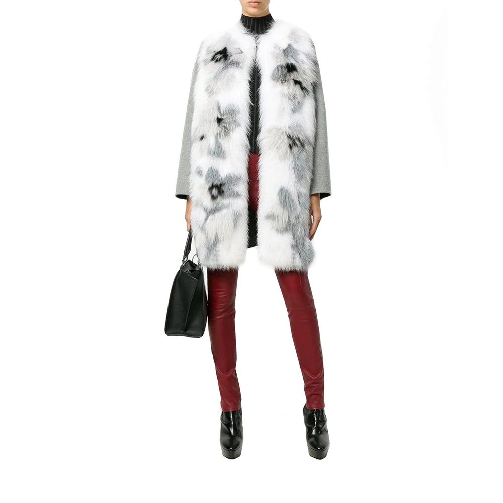 Fur Trim Cashmere Coat