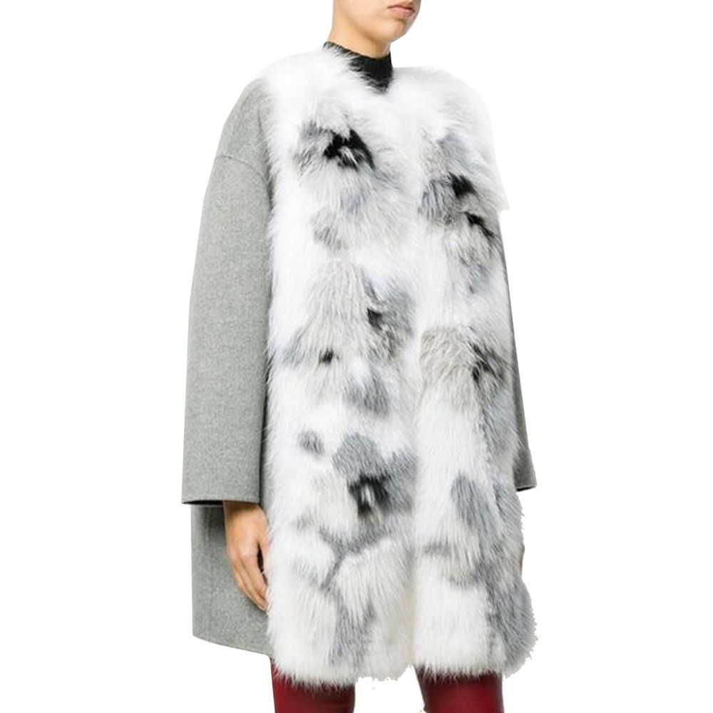 Fur Trim Cashmere Coat
