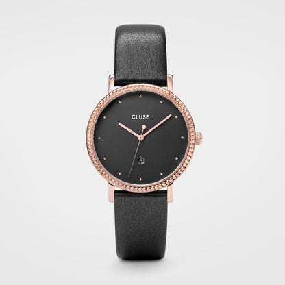 Gray Leather Watch