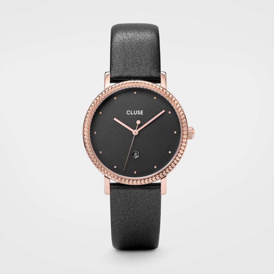 Gray Leather Watch