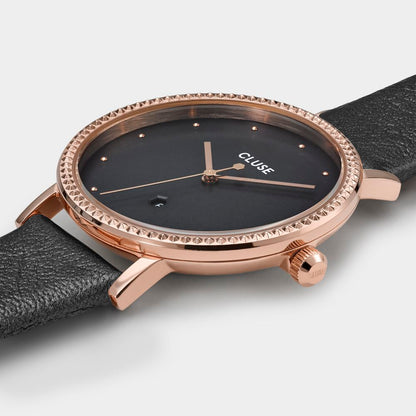 Gray Leather Watch