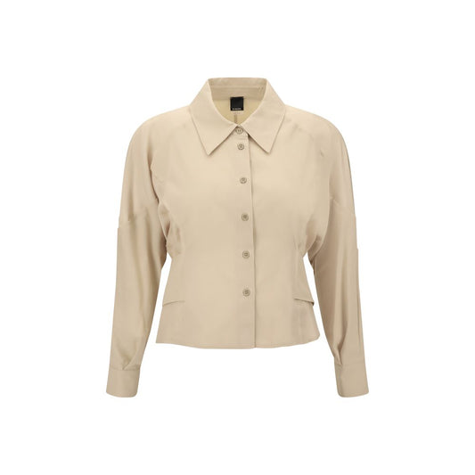 Belted habotai Shirt