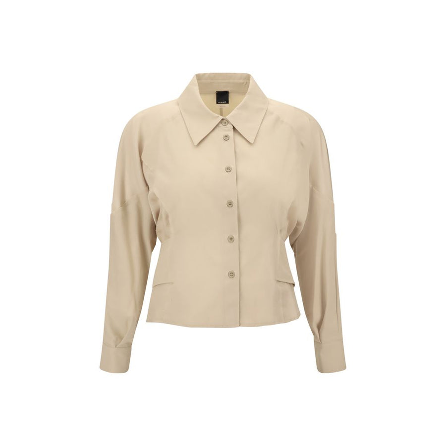 Belted habotai Shirt