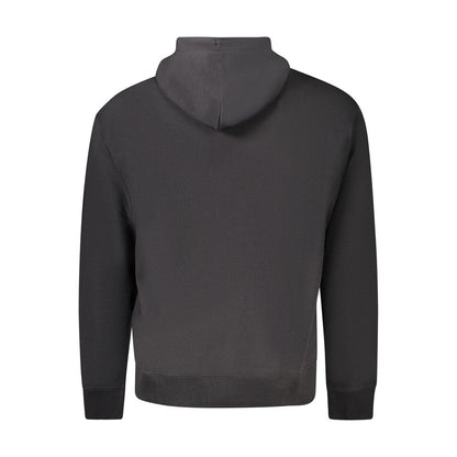 Black Cotton Men Sweater