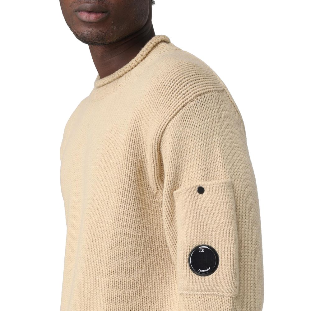 Beige Wool Sweater
