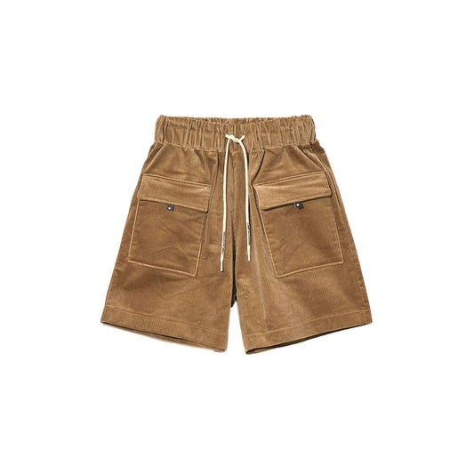 Brown Cotton Short