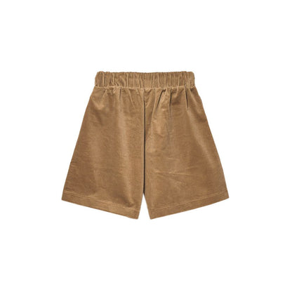 Brown Cotton Short