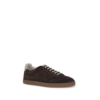 Black Calf Leather Bos Taurus Low Top Sneakers