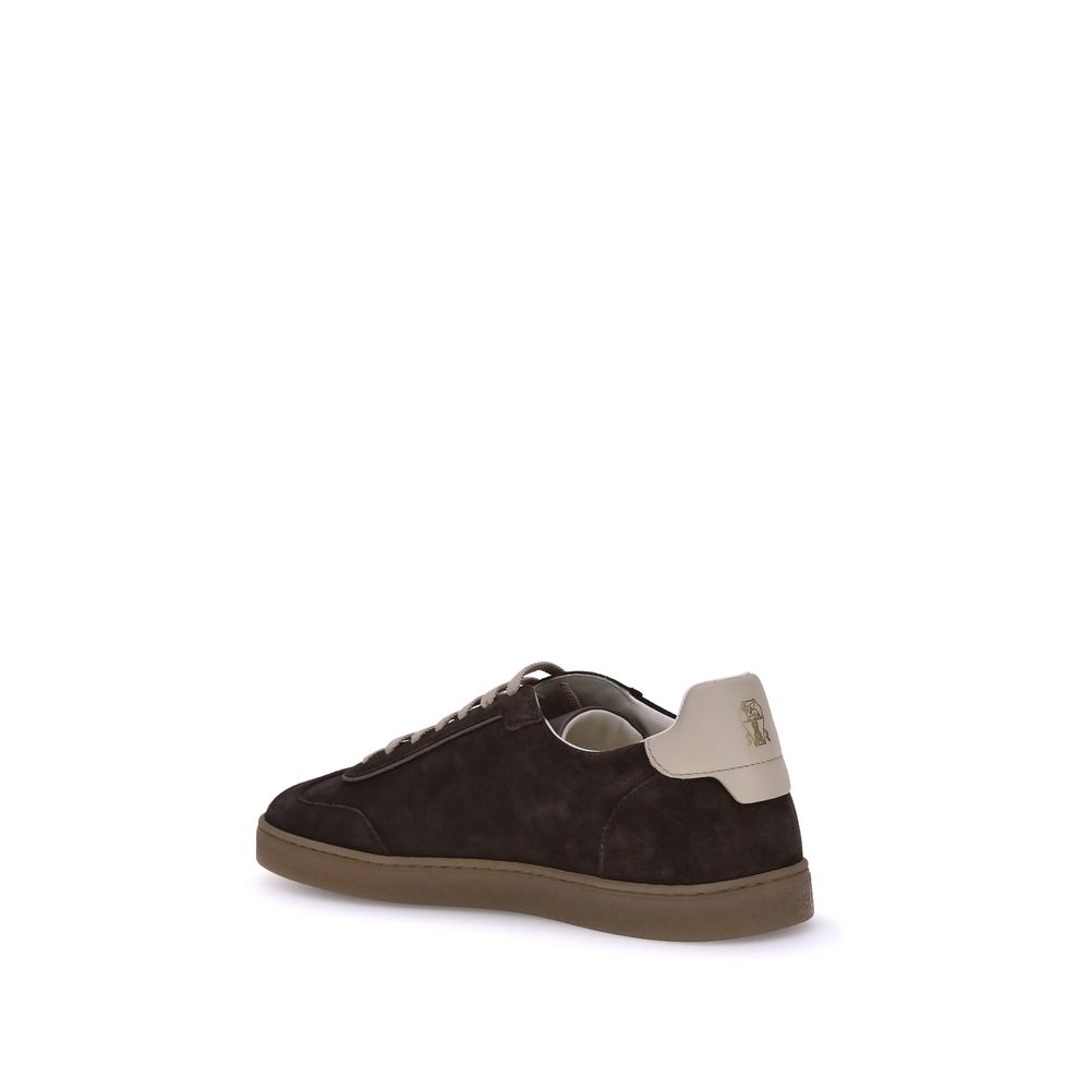 Black Calf Leather Bos Taurus Low Top Sneakers