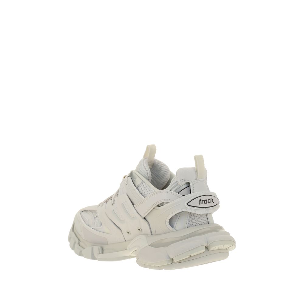 White Polyethylene Athletic Sneakers