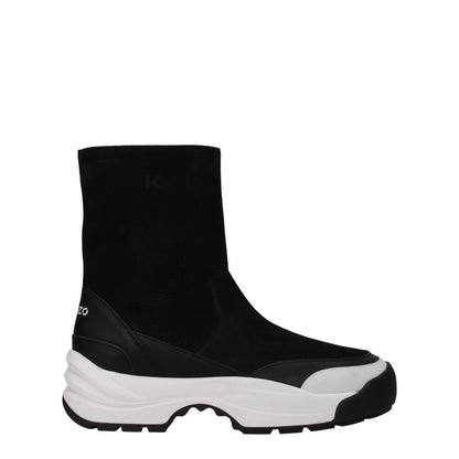 Black Leather Ankle Boots
