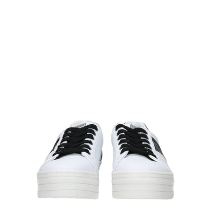 White Polyethylene Platform Sneakers