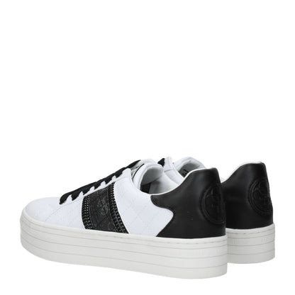 White Polyethylene Platform Sneakers