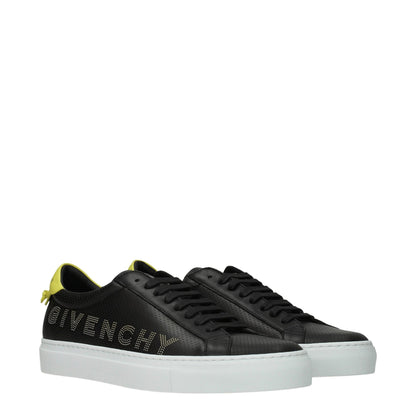Black Leather Low Tops