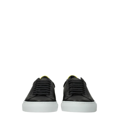 Black Leather Low Tops