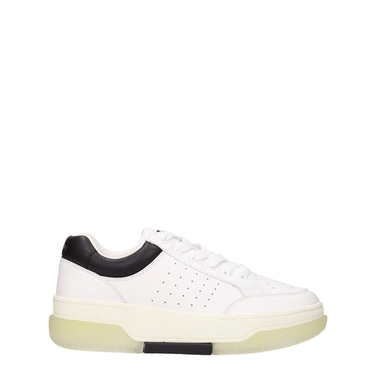 White Leather Low Tops