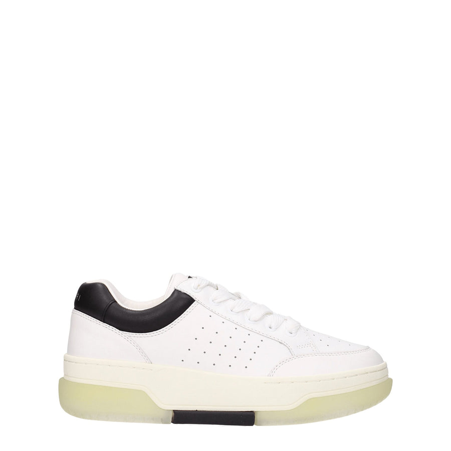 White Leather Low Tops