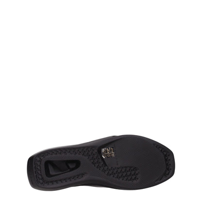 Black Leather Slippers Sandals