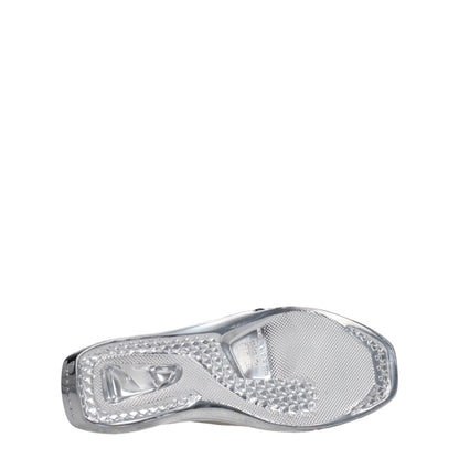 Gray Leather Slippers Sandals