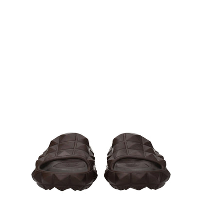 Brown Cotton Slippers