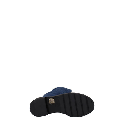 Blue Leather Over The Knee