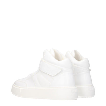 White Leather High Tops