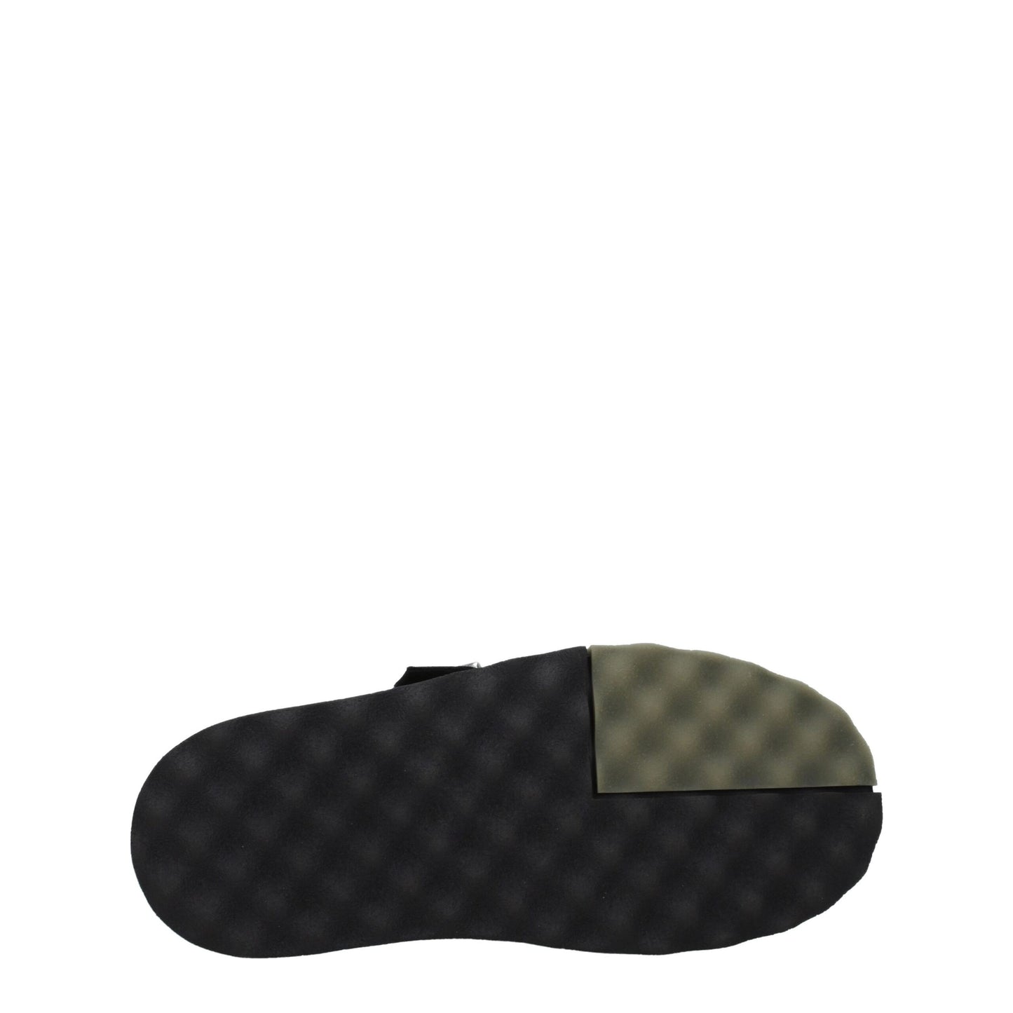 Black Leather Slippers Sandals