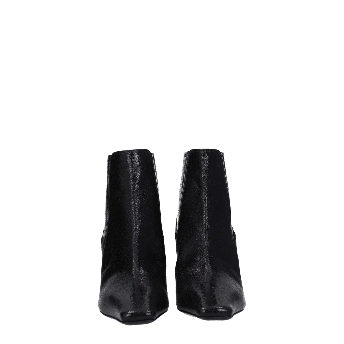 Black Leather Ankle Boots
