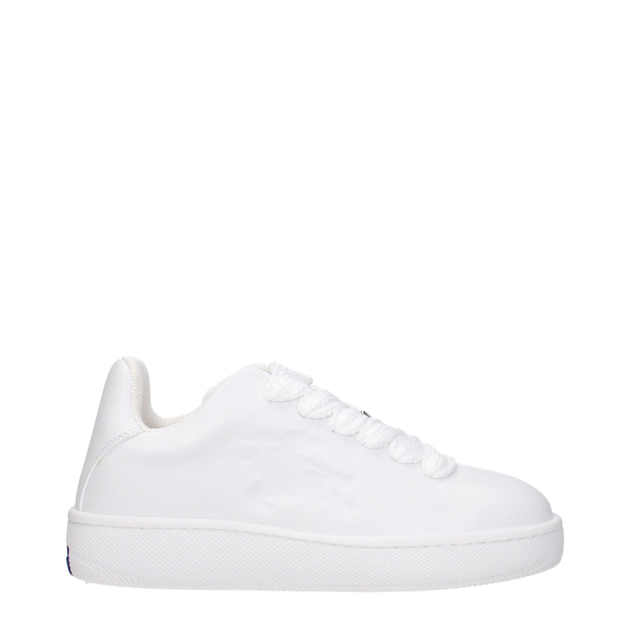 White Leather Low Tops