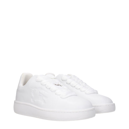 White Leather Low Tops
