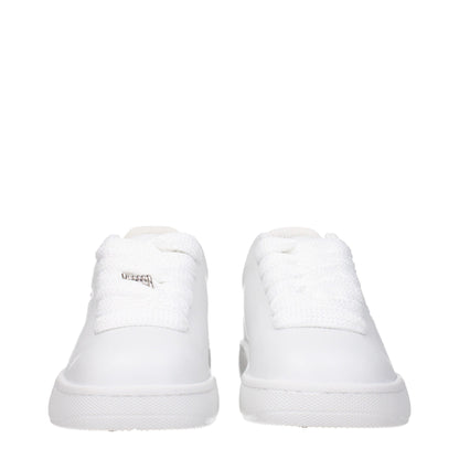 White Leather Low Tops
