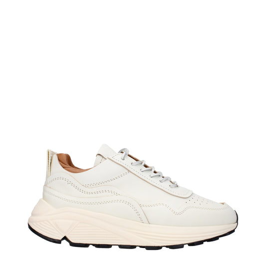 White Leather Low Tops