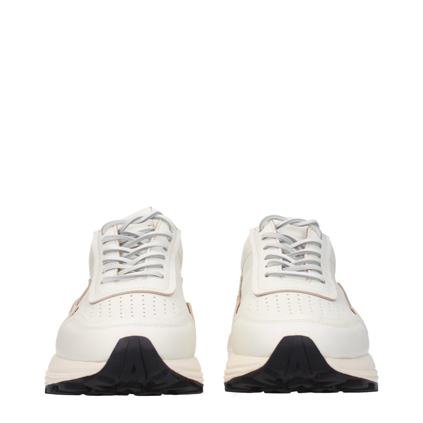 White Leather Low Tops