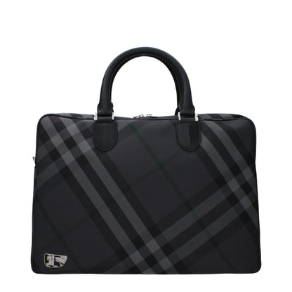 Gray Fabric Business And Laptop Bags