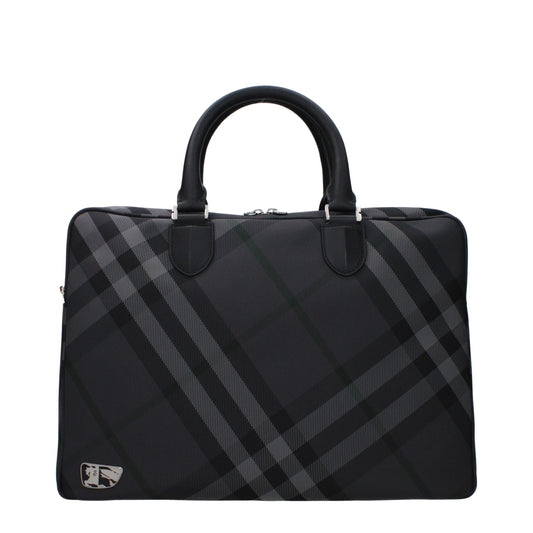 Gray Fabric Business And Laptop Bags