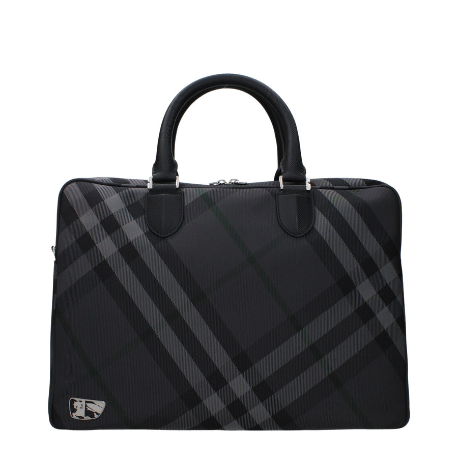 Gray Fabric Business And Laptop Bags