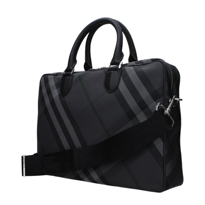 Gray Fabric Business And Laptop Bags