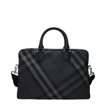 Gray Fabric Business And Laptop Bags
