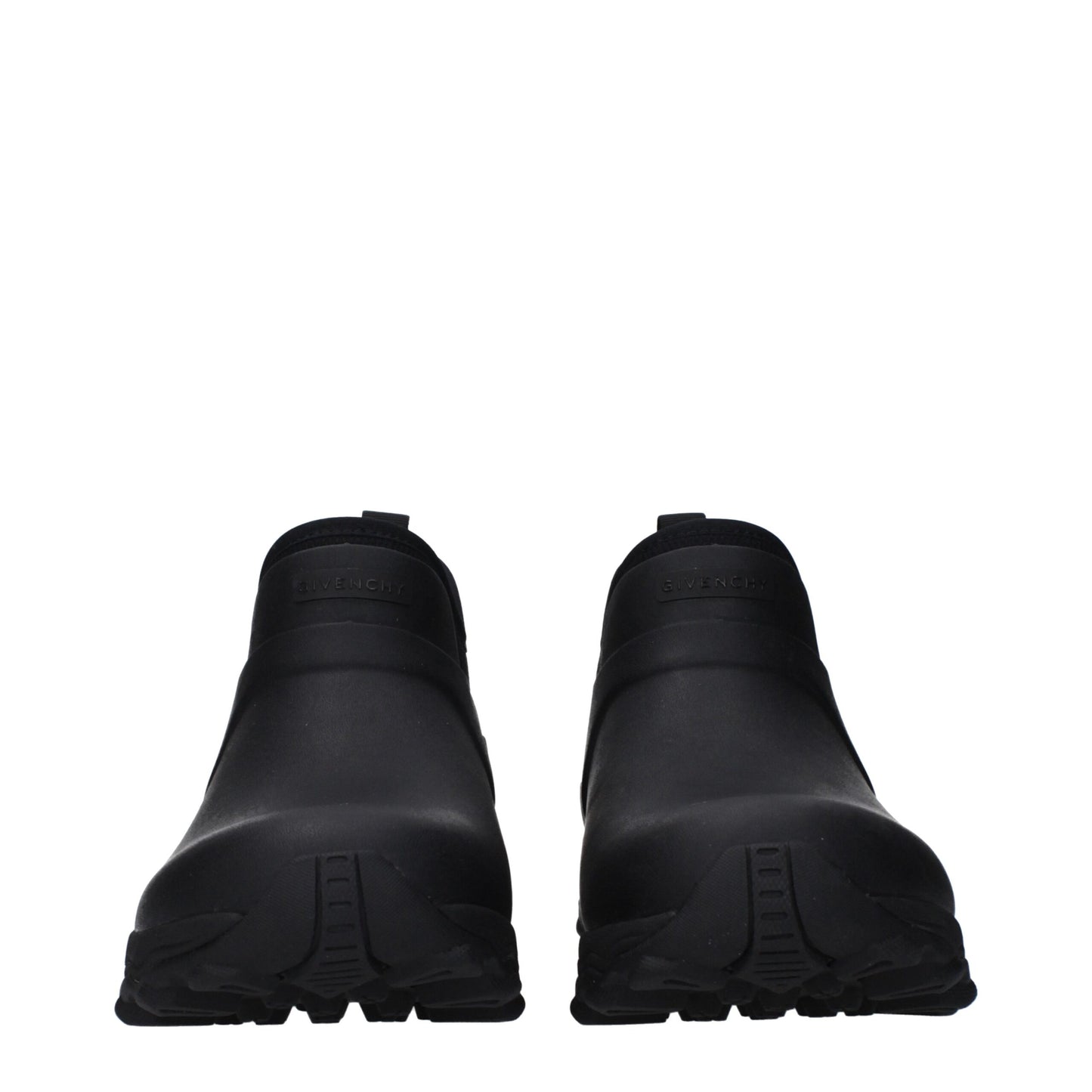 Black Cotton Ankle Boots