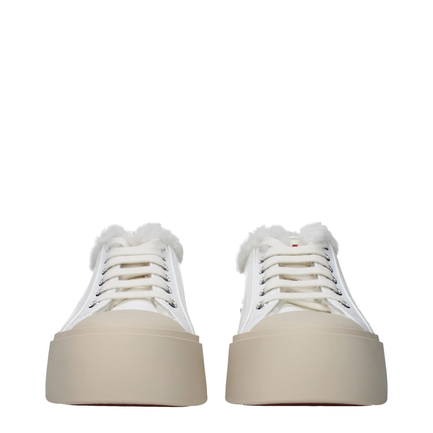 White Leather Low Tops