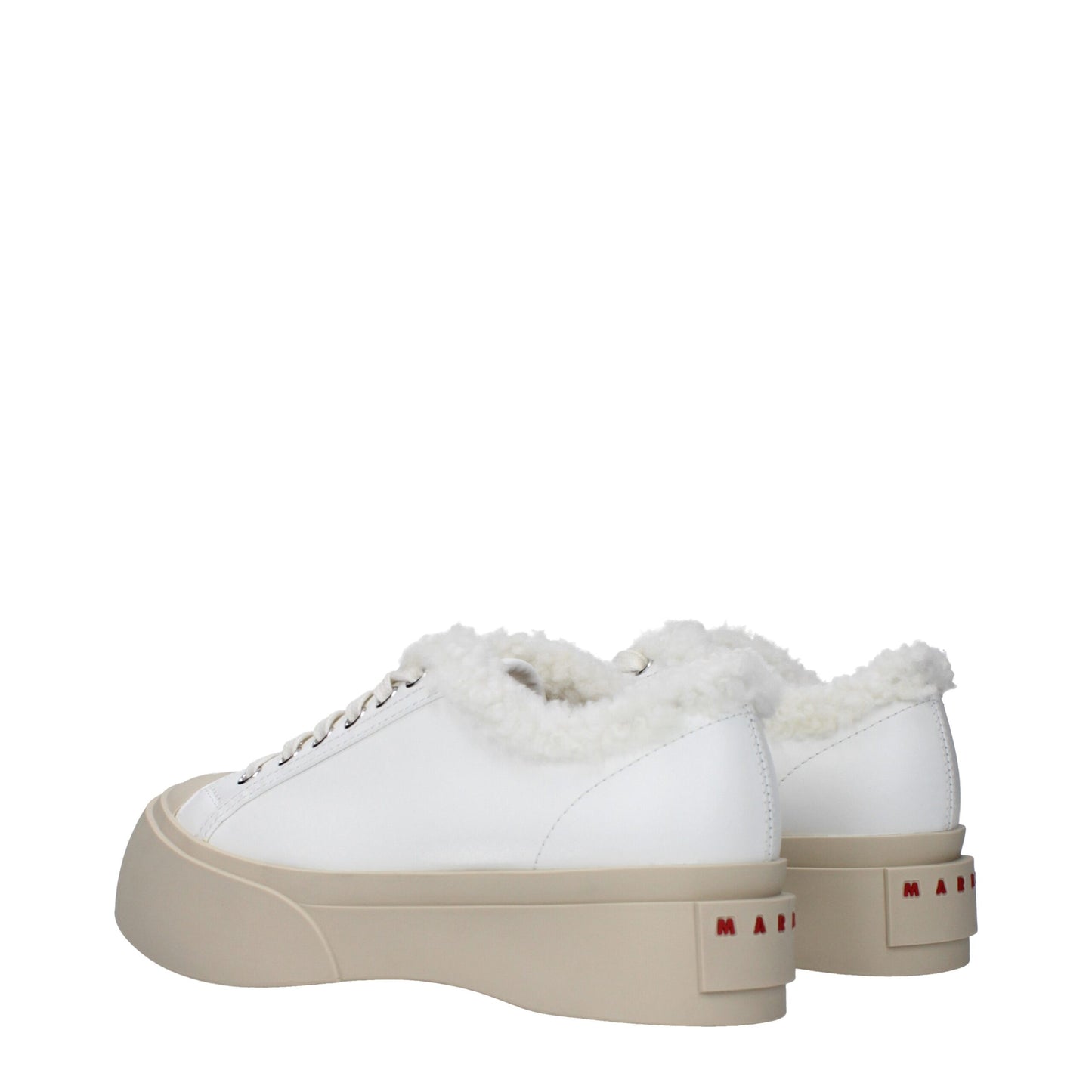 White Leather Low Tops