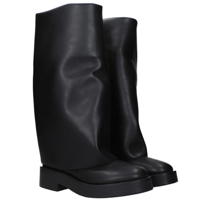 Black Leather Boots